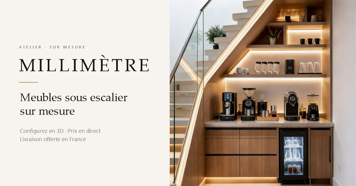 Meuble sous escalier sur mesure